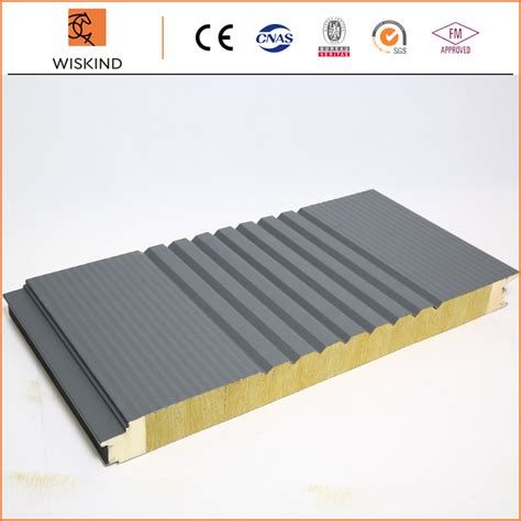 FM Insulated EPS PU PIR PUR Polyurethane Rock Wool Insulated Metal