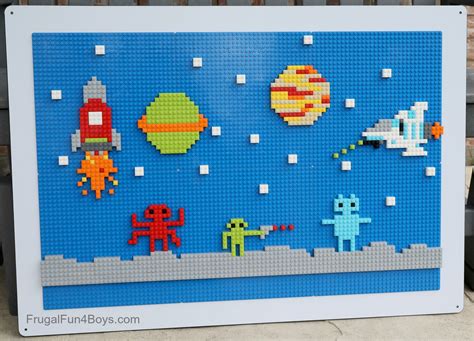 LEGO Wall Building Ideas and Printable Building Cards - Frugal Fun For Boys and Girls