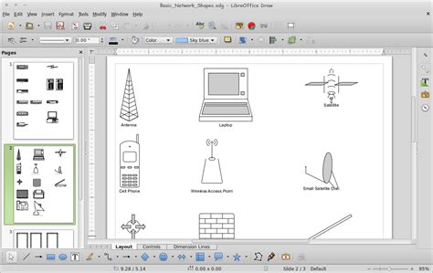 Libreoffice Network Diagram Template Libreoffice Draw Networ