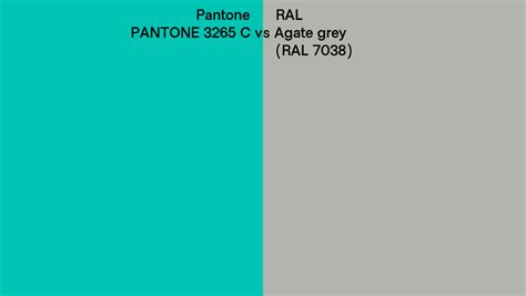 Pantone 3265 C Vs Ral Agate Grey Ral 7038 Side By Side Comparison