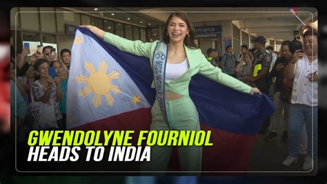 Gwendolyne Fourniol Off To India For Miss World YouTube