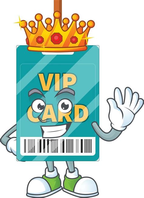 Cartoon Character Of Vip Pass Card 21604940 Vector Art At Vecteezy