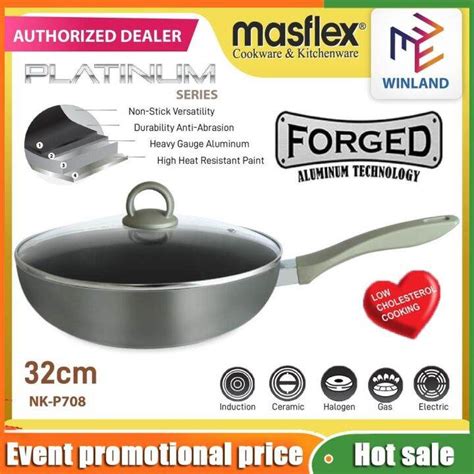 MASFLEX By Winland Platinum Series 32 Cm Aluminum Non Stick Induction