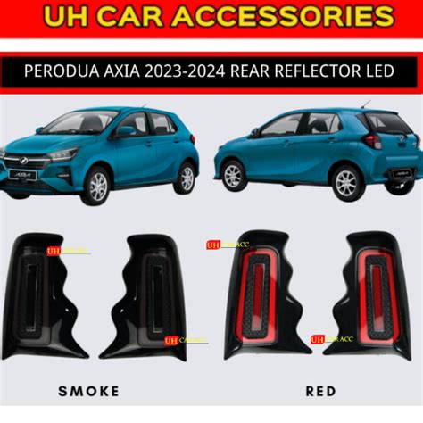 Perodua Axia Rear Reflector Led Tail Lamp Bumper Lights Led