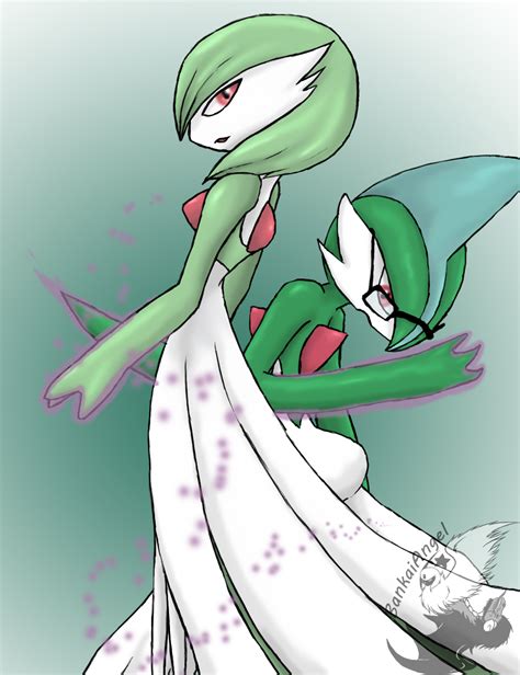 Gardevoir And Gallade By Bankaiangel On Deviantart