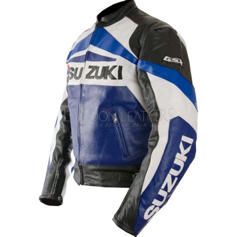 Suzuki Gsx Biker Leather Motorcycle Jacket