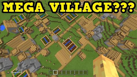 Minecraft Pe Xbox Biggest Village Ever Youtube