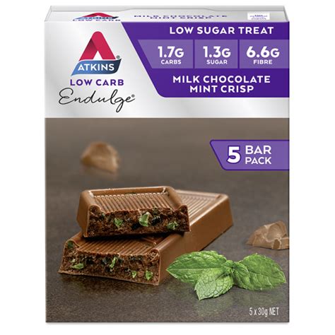 Milk Chocolate Mint Crisp Atkins Low Carb Expert