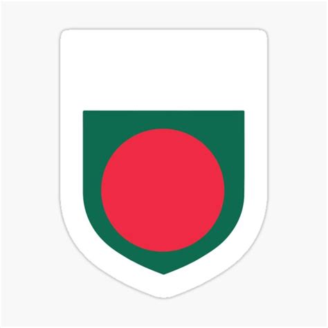 Bangladesh National Flag In Coat Of Arms Sticker For Sale By Mohja Design Redbubble