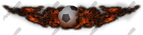 Flaming Soccerball 1 - Aurora Graphics