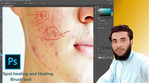 Spot Healing And Healing Brush Tool In Photoshop YouTube