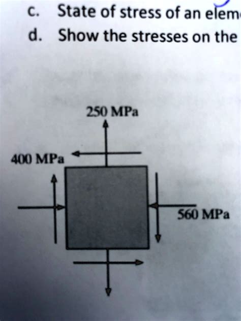 Solved Draw Mohrs Circle To Determine 1 Principal Stresses And