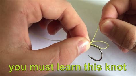 How To Tie A Snell Knot YouTube