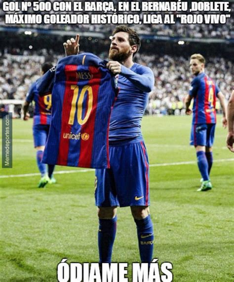 Los Mejores Memes Del Festejo De Lionel Messi Frente Al Real Madrid