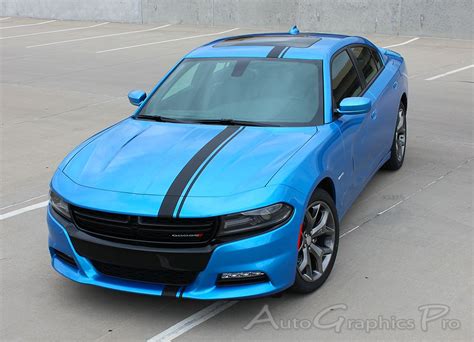 2015 2016 Dodge Charger E Rally Mopar Style Vinyl Graphics Racing Stripes Kit Dodge Charger