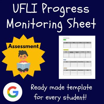 Ufli Progress Monitoring Assessment Sheet For Reading And Literacy