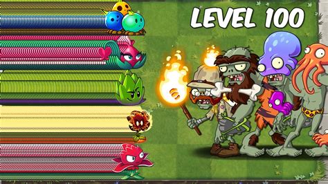 Pvz Challenge Every Plant Max Level Vs Team Hard Level Zombies