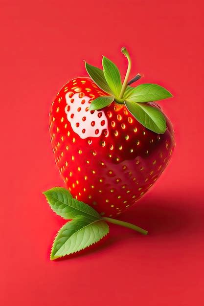 Premium Photo Close Up Of Fresh Strawberry Isolated On White Background