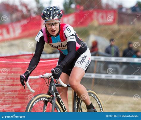 Julie Kransniak Pro Woman Cyclocross Racer Editorial Photo Image Of