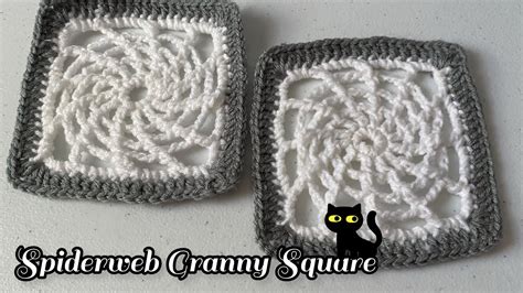 Crochet Spiderweb Granny Square Tutorial Step By Step Youtube