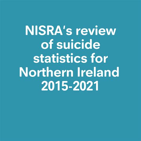 Nisra Suicide Statistics For Northern Ireland 2015 2021 Papyrus Uk