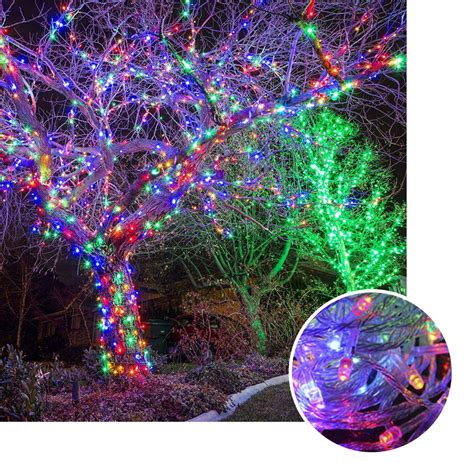 Luz Led Lineal 50 Metros 500 Led Multicolor Luces Navidad RF 1513