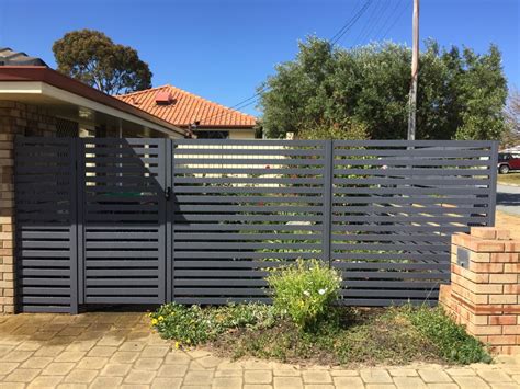 Aluminium Slat Gates Joondalup Fencing Co