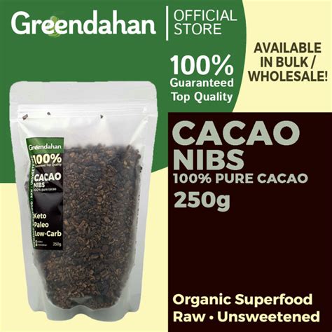 Greendahan Cacao Nibs Unsweetened 250g Roasted Keto Friendly Lazada PH