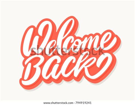 Welcome Back Banner Stock Vector Royalty Free 794919241