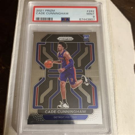 2021 22 Panini Prizm Cade Cunningham Rookie RC 282 Graded PSA 9 MINT