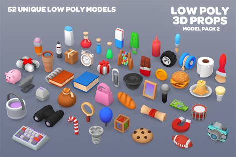 Low Poly 3D Props Model Pack 2 | 3D Props | Unity Asset Store