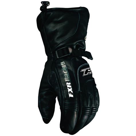 Men's FXR® Leather Guantlet Snowmobile Gloves, Black - 219521 ...