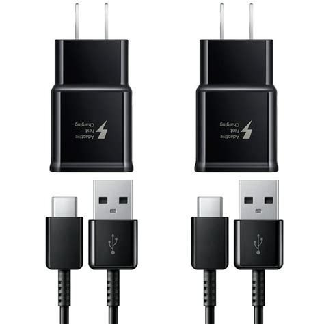 Type C Charger Fast Charging 2 Pack Usb C Android Phone Wall Charger