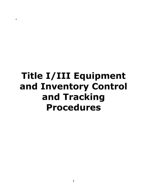 Equipment Inventory Tracking Template Efficient Equipment Listing