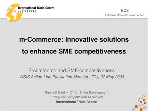 Ppt M Commerce Innovative Solutions To Enhance Sme Competitiveness