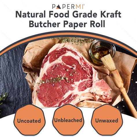 Buy Brown Butcher Paper Kraft Paper Roll Wrapping Paper for Beef ...