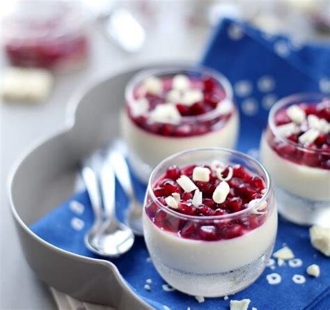 Panna Cotta De Chocolat Blanc Et Grenade ChefNini