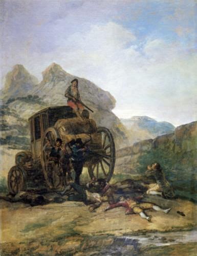 Ataque Contra Un Coche Francisco De Goya Spanish Painters Spanish