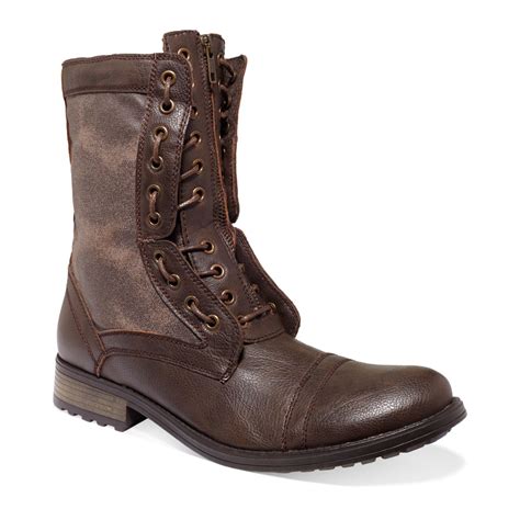 Steve Madden Mens Shoes Listen Zip Boots in Brown for Men | Lyst