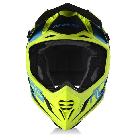 Casque Acerbis X Track Vtr Bleu Jaune Casques Offroad Ac