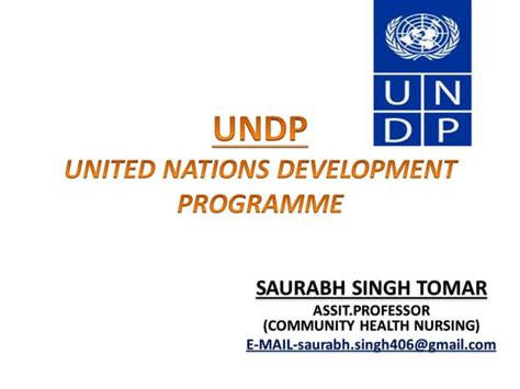 Undp United Nation Development Programme Ppt