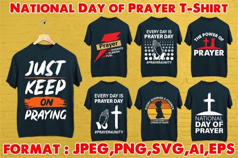 National Day Of Prayer T Shirt Bundle Bundle · Creative Fabrica