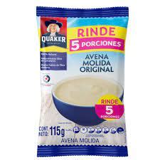 AVENA MOLIDA ORIGINAL QUAKER 115 GR SUPERMERCADO METRÓPOLIS 21