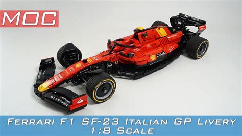 Ferrari F1 SF 23 Italian GP Livery 1 8 Scale LEGO TECHNIC MOC YouTube