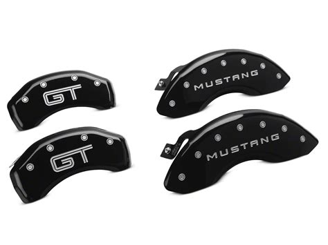 Mgp Mustang Black Caliper Covers With Gt Logo Front And Rear 10198smgtbk 10 14 Mustang Gt Wo