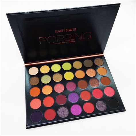 Best Beauty Glazed Popping Eyeshadow Palette Nude Matte Shimmer Eye