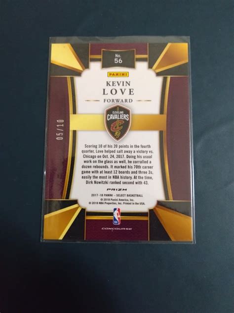 17 18 Panini SELECT Gold Prizm Kevin Love 10 その他 売買されたオークション情報yahooの