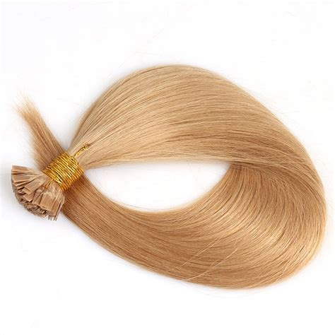 Dolago Virgin Remy Human Hair Extensions Keratin Fusion Flat Tip