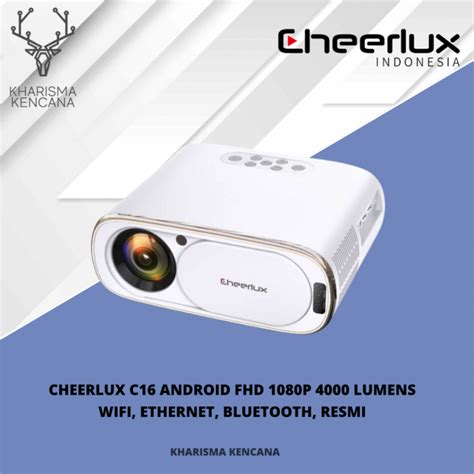 PROJECTOR POINTER CHEERLUX C16 ANDROID FHD 1080P 4000 LUMENS WIFI