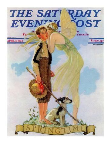 Springtime Saturday Evening Post Cover April Giclee